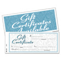 Notebooks & Pads | Adams GFTC1 8 x 3.4 Gift Certificates with Envelopes - White/Canary image number 1