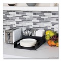 Breakroom Supplies | Mind Reader PSNAPUT-BLK 15.2 in. x 11.5 in. x 4.45 in. Network Collection Utensil, Napkin and Plate Countertop Plastic Organizer - Black image number 5