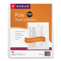 Sheet Protectors | Smead 89506 Organized Up 2-Section Poly Slash Jackets - Letter Size/Clear (5/Pack) image number 0