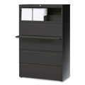 Office Filing Cabinets & Shelves | Alera 25515 42 in. x 18.63 in. x 67.63 in. 5 Legal/Letter/A4/A5 Size Lateral File Drawers - Charcoal image number 7
