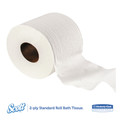  | Scott 13607 Essential 2-Ply Septic Safe Convenience Carton Standard Roll Bathroom Tissue for Business - White (550/Roll, 20 Rolls/Carton) image number 1