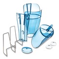 Food Service | San Jamar SAN SI9000 64 - 86 oz. Saf-T-Scoop and Guardian System for Ice Machines - Transparent Blue image number 2