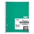 Notebooks & Pads | Mead 06622 11 in. x 8 in. Sheets 1-Subject Medium/College Rule Spiral Notebook - Random Assorted Cover Color image number 7