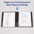Binders | Avery 05300 3 Slant Rings 1 in. Capacity 11 in. x 8.5 in. Heavy-Duty Non Stick View Binder with DuraHinge - Black image number 7