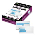 Envelopes & Mailers | Quality Park QUA24539 3.63 in. x 8.63 in. #8 5/8 Commercial Flap Redi-Seal Closure Double Window Redi-Seal Security-Tinted Envelope - White (500/Box) image number 0
