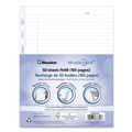 Notebooks & Pads | Blueline AFR9050R 9.25 in. x 7.25 in. MiracleBind Undated Ruled Paper Refill Sheets for all MiracleBind Notebooks and Planners - White/Blue Sheets image number 3