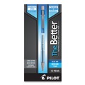 Pens | Pilot 30006 Better Medium 1 millimeter Retractable Ballpoint Pen - Blue Ink/Translucent Blue Barrel (1-Dozen) image number 1