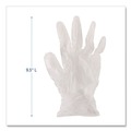 Disposable Gloves | Boardwalk BWK361SCT 3.6 mil 9.5 in. Long Powder-Free Exam Vinyl Gloves - Small, Clear (100/Box, 10 Boxes/Carton) image number 9