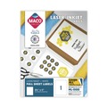 Labels | MACO MML-0100 8.5 in. x 11 in. Full-Sheet Format Cover-All Opaque Laser/Inkjet Shipping Labels - White (100/Box) image number 0