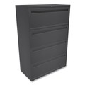 Office Filing Cabinets & Shelves | HON H784.L.S Brigade 700 Series Four-Drawer 36 in. x 18 in. x 52.5 in. Lateral File - Charcoal image number 2