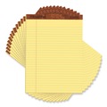 Notebooks & Pads | TOPS 7532 50-Sheet 8.5 in. x 11.75 in. Wide/Legal Rule "The Legal Pad" Ruled Perforated Pads - Canary-Yellow (1-Dozen) image number 0