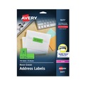 Labels | Avery 05971 1 in. x 2.63 in. High-Visibility Permanent Laser ID Labels - Neon Green (750/Pack) image number 0