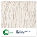Just Launched | Boardwalk BWK224CCT 24 oz. Cotton Premium Cut-End Wet Mop Heads - White (12/Carton) image number 9