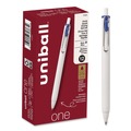 Pens | uni-ball 70363 uniONE 0.7 mm Retractable Gel Pen - Blue Ink/White/Blue Barrel/Medium (1-Dozen) image number 0