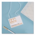 Label & Badge Holders | Avery 74520 4 x 3 Top-Load Necklace-Style Badge Holder with Laser/Inkjet Insert - White (50/Box) image number 3