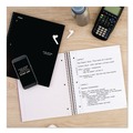 Notebooks & Pads | Five Star 72057 11 x 8.5 Sheets (100) Wirebound 1-Subject Medium/College Rule Notebook - Black Cover image number 4