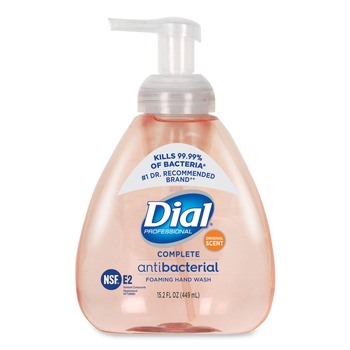 Dial Professional 1700098606 15.2 oz. Pump Original Antibacterial Foaming Hand Wash (4/Carton)