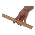 Office & Office Supplies | Westcott 10375 12 in. Long Metric and 1/16 in. Scale with Single Metal Edge Wood Ruler image number 4
