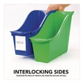 Boxes & Bins | Storex 70109E06C Large Book Bin,  2 gal, 5.3-in x 14.3-in x 7-in, Black, 6/Pack image number 4