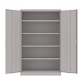 Office Filing Cabinets & Shelves | Tennsco J1878SU-LGY 48 in. x 18 in. x 78 in. Assembled Jumbo Steel Storage Cabinet - Light Gray image number 1
