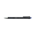 Pens | Universal UNV15521 0.7 mm Retractable Fine Ballpoint Pen - Blue (1 Dozen) image number 3