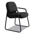 Office Chairs | HON H2093.CU10.T 23.25 in. x 28 in. x 36 in. Pillow-Soft 2090 Series Fabric Upholstery Guest Arm Chair - Black image number 1