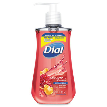 Dial DIA 02795CT Antimicrobial Liquid Soap, 7 1/2 Oz Pump Bottle, Pomegranate & Tangerine (12/Carton)