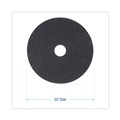 Just Launched | Boardwalk BWK4020HIP 20 in. Diameter High Performance Stripping Floor Pads - Black (5/Carton) image number 2