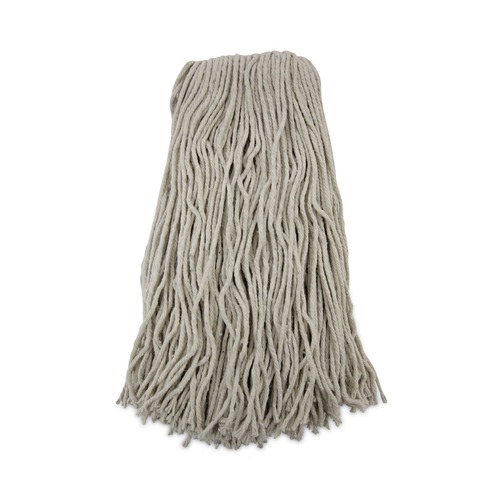 Mops | Boardwalk BWK2032CCT No. 32 Cotton Cut-End Wet Mop Head - White (12/Carton) image number 0