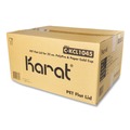 Cups and Lids | Karat C-KCL1045 32 oz. Cold Cup Flat PET Plastic Lids - Clear (600/Carton) image number 1