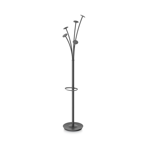 Just Launched | Alba PMFESTN 14w x 14d x 73.67h Festival 5-Knob Coat Stand with Umbrella Holder - Black image number 0
