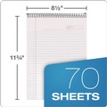 Notebooks & Pads | TOPS 63753 (70) White 8.5 in. x 11.75 in. Sheets Project-Management Format Medium/College Rule Docket Gold Planner Pad - Black Cover image number 2