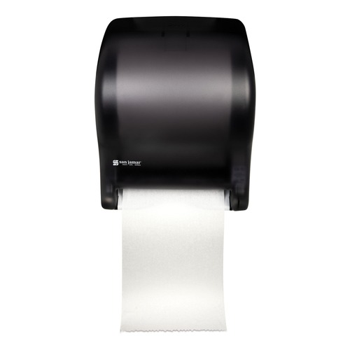 Toilet Paper Dispensers | San Jamar T8000TBK Tear-N-Dry 11.75 in. x 9.13 in. x 14.44 in. Essence Classic Automatic Dispenser - Black Pearl image number 0