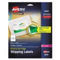 Labels | Avery 06876 4.75 in. x 7.75 in. Vibrant Laser Color-Print Labels with Sure Feed - White (50/Pack) image number 0