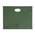 File Folders | Smead 64226 3.5 in. Capacity 1 Section 100 Percent Recycled Hanging Pockets with Full-Height Gusset - Standard Green/Letter Size (10/Box) image number 1