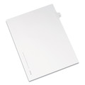 Dividers & Tabs | Avery 82184 26-Tab "V" 11 in. x 8.5 in. Allstate Style Preprinted Legal Exhibit Side Tab Index Dividers - White (25/Pack) image number 0