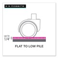 Office Chair Mats | ES Robbins 120023 36 x 48 EverLife Light Use Rectangular Chair Mat with Lip for Flat to Low Pile Carpet - Clear image number 3