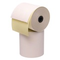 Paper Towels and Napkins | PM Company 7706 3 in. x 90 ft. Impact Printing Carbonless Paper Rolls - White/Canary (50/Carton) image number 2