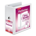 Binders | Cardinal 17950CB Performer 3 Slant D Ring 5 in. Capacity ClearVue Binder - White image number 0