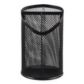 Back to School Sale | Universal UNV20019 4.13 in. Diameter x 6 in. Height 3-Compartment Metal Mesh Pencil Cup - Black image number 0