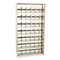 Office Filing Cabinets & Shelves | Tennsco 128848PC 48 in. x 12 in. x 88 in. Snap-Together Steel Seven-Shelf Closed Starter Set - Sand image number 1