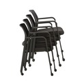 Office Chairs | Alera ALEER4317 24.41 in. x 22.64 in. x 31.73 in. Elgar Fabric Guest Chair - Black Seat, Black Back, Black Base image number 4