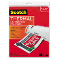 Labels | Scotch TP3854-20 9 in. x 11.5 in. 3 mil Laminating Pouches - Gloss Clear (20/Pack) image number 0