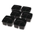 Boxes & Bins | Storex 00972E06C Small Caddy, 9.25 x 9.25 x 12, Black, 6/Pack image number 1