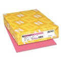 Copy & Printer Paper | Neenah Paper 26741 8.5 in. x 11 in. 20 lbs Bond Weight Exact Brights Paper - Bright Pink (500/Ream) image number 0