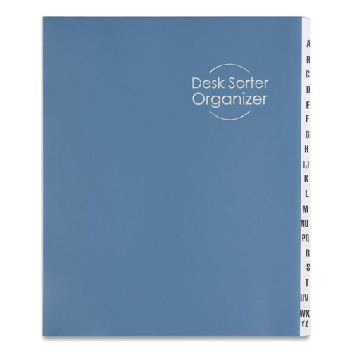Just Launched | Smead 89282 20 Divider Reinforced Tab Deluxe Expandable Indexed Desk File/Sorter - Letter, Dark Blue Cover image number 0