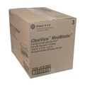 Food Service | Pactiv Corp. YCNC167000DZ MealMaster 16.6 in. x 7.3 in. x 2.3 in. Full Rib Container MFPP Base and OPS Lid (80/Carton) image number 3