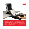 Desktop Organizers | 3M DH630 150 Sheet Capacity In-Line Adjustable Desktop Copyholder - Plastic (Black/Clear) image number 5