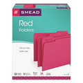 Just Launched | Smead 12743 1/3-Cut Tabs Assorted Letter Size 0.75 in. Expansion Colored File Folders - Red (100/Box) image number 9