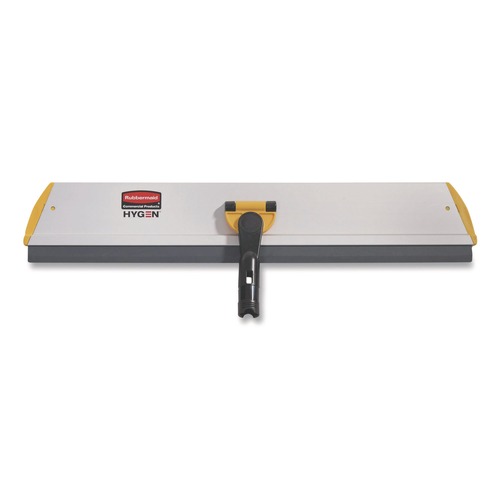 Squeegees | Rubbermaid Commercial HYGEN FGQ57000YL00 24w x 4-1/2d HYGEN Quick Connect Aluminum S-S Squeegee Frame - Yellow image number 0